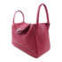 HERMES PHW Lindy 30 2 Way Shoulder Bag Handbag Clemence Leather Red