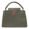 LOUIS VUITTON LV SHW Capucines Hand Bag Calfskin Leather Green