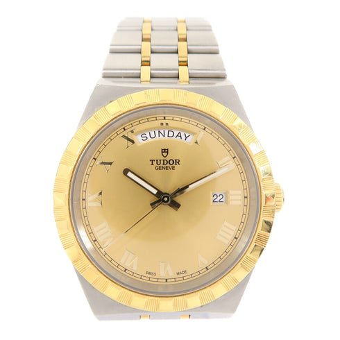 TUDOR Royal 41mm Automatic Watch 28603/2023 18K Gold/Stainless Steel Gold