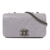 CHANEL CC SHW Chain Shoulder Bag Calfskin Leather Grey v1