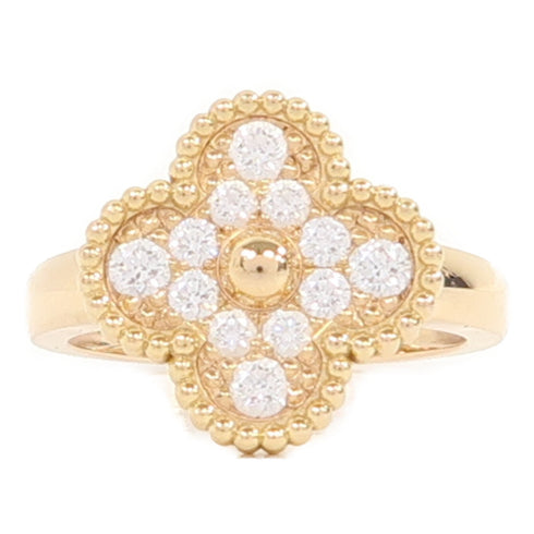 Van Cleef & Arpels Vintage Alhambra Ring US#6.75 18K Yellow Gold