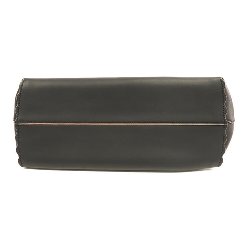 FENDI SHW By The Way 2 Way Shoulder Bag Handbag Calfskin Leather Black