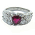 FINE JEWELRY 1.13ct Ruby 0.79ct Diamond Ring PT900 Platinum US#6