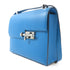 HERMES PHW Verrou 21 Shoulder Bag Epsom Leather Blue Zanzibar