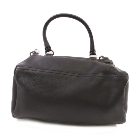 GIVENCHY SHW Pandora Handbag Shoulder Bag Calfskin Leather Black