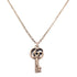 GUCCI GG Double G Key Necklace 925 Sterling Silver