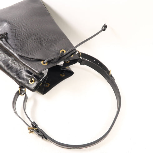 LOUIS VUITTON LV GHW Noe Shoulder Bag M40842 Calfskin Leather Black