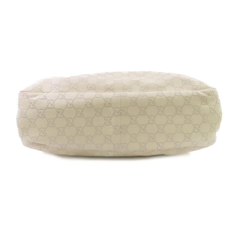 GUCCI GG SHW Sukiy Shoulder Bag Tote bag Calfskin Leather 296835 White