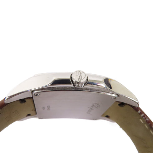 Chopard Two O Ten Quartz Watch 8464 Leather/Stainless Steel Brown