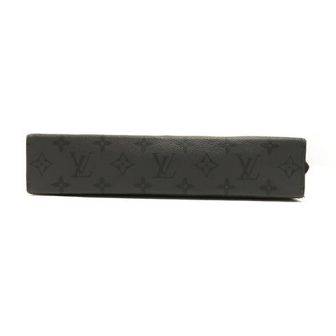 LOUIS VUITTON LV SHW Pochette Voyage MM Clutch M69535 Monogram Grey/Black