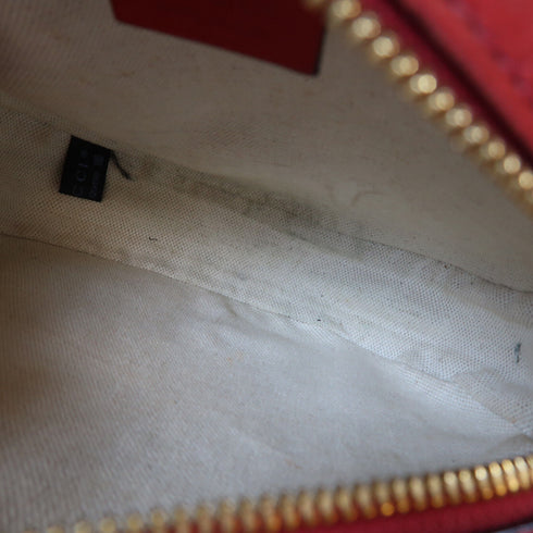 GUCCI GG GHW Shoulder Crossbody Bag 625216 PVC Coated Canvas Brown Red