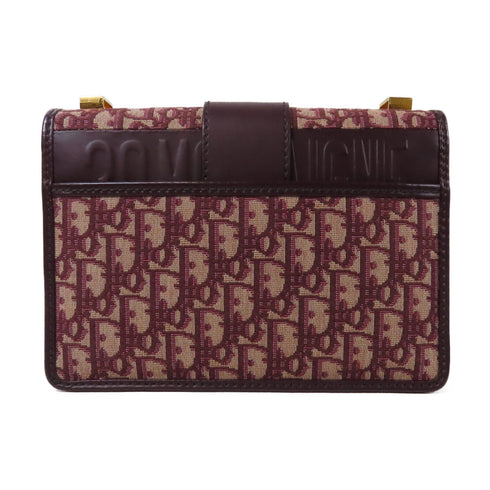 Christian Dior CD GHW Montaigne Shoulder Bag M92034TZQ Canvas Red