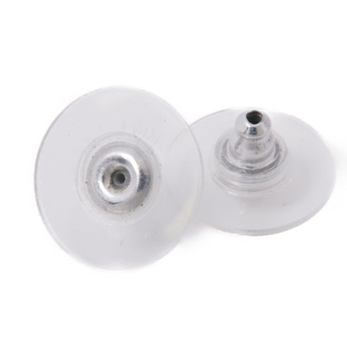 CHANEL CC Earrings Accessories Metal/PVC Silver