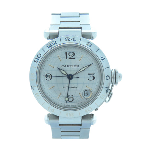 CARTIER Pasha C Automatic Watch W31029M7 Stainless Steel Silver