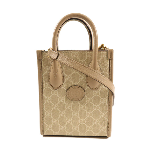 GUCCI GG GHW 2 Way Shoulder Bag Calfskin Leather 671623