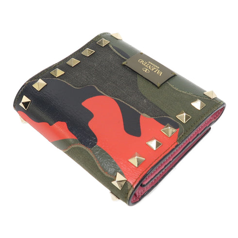 Valentino GHW Wallet Calfskin Leather Multicolore