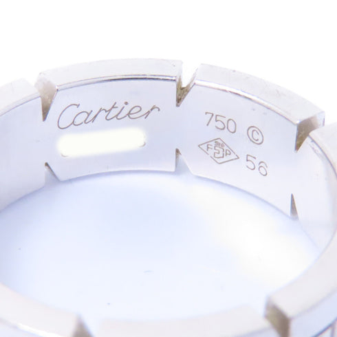 CARTIER Diamond Ring 18K White Gold Cartier#56 US#7.5