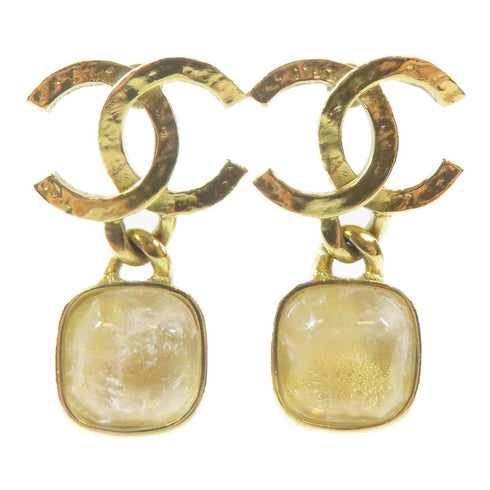 CHANEL CC Earrings Metal Gold v1
