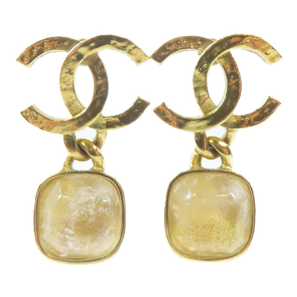 CHANEL CC Earrings Metal Gold v1