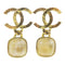 CHANEL CC Earrings Metal Gold v1
