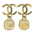CHANEL CC Earrings Metal Gold v1