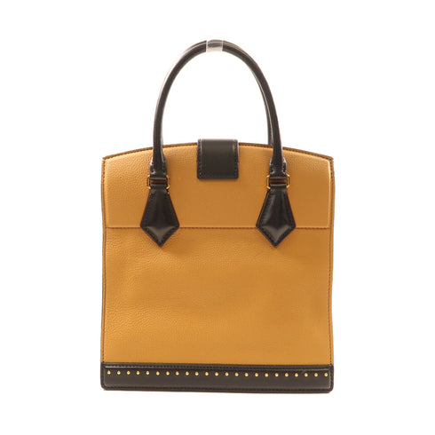 LOUIS VUITTON LV GHW Studs Bicolor 2Way Shoulder Hand Bag M51654 Beige/Black