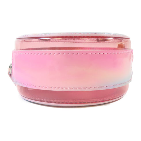 CHANEL CC SHW Chain Shoulder Bag Crossbody Bag PVC Pink Light Blue