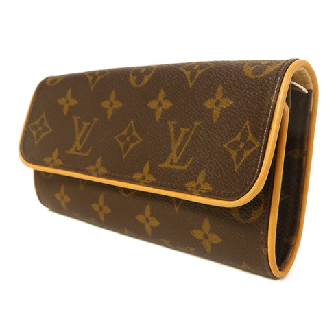 LOUIS VUITTON LV GHW Pochette Twin Shoulder Bag M51854 Monogram Brown