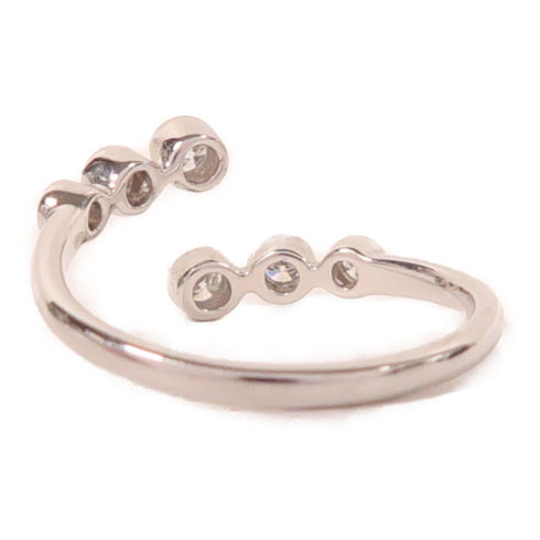 Jewelry 0.30ct Diamond Ring 2.2g 18K White Gold US#6.75