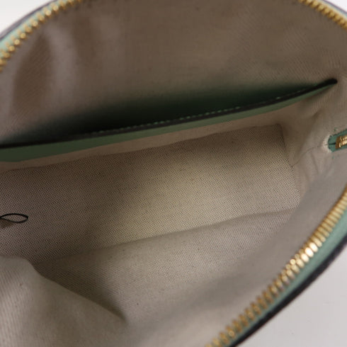 GUCCI GG GHW Shoulder Bag 499621 Canvas Green