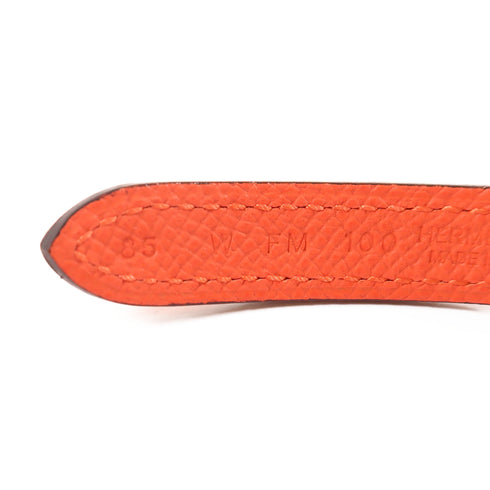 HERMES GHW Belt Veau Swift Leather Rose Sakura