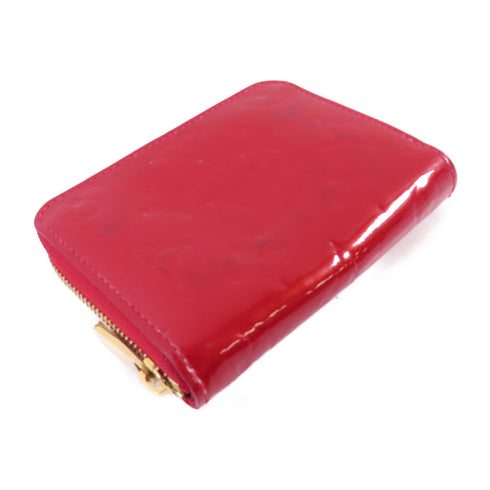 LOUIS VUITTON LV GHW Zippy Coin Purse Coin Case M90202 Monogram Vernis Red
