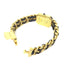 CHANEL GHW Premiere L Quartz Watch SS Leather Gold Plated H0001 Black