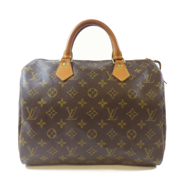 LOUIS VUITTON LV GHW Speedy 30 Handbag Boston Bag M41108 Monogram Brown v1