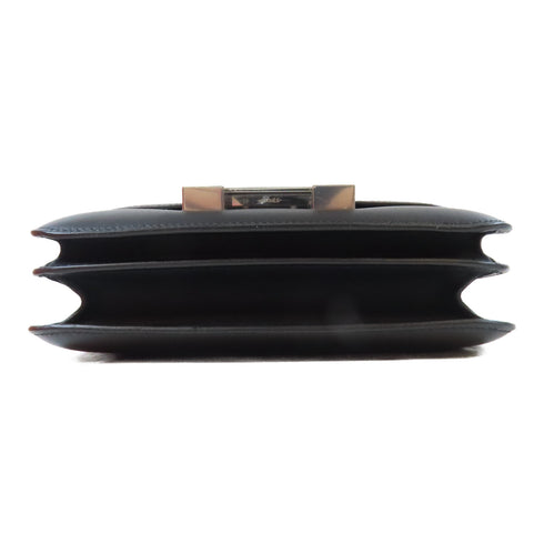 HERMES PHW Constance Mini Shoulder Bag Crossbody Swift Leather Black