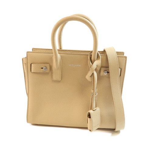 SAINT LAURENT YSL SHW Nano Sac de Jour Souple Bag 2way Calfskin Leather 485019