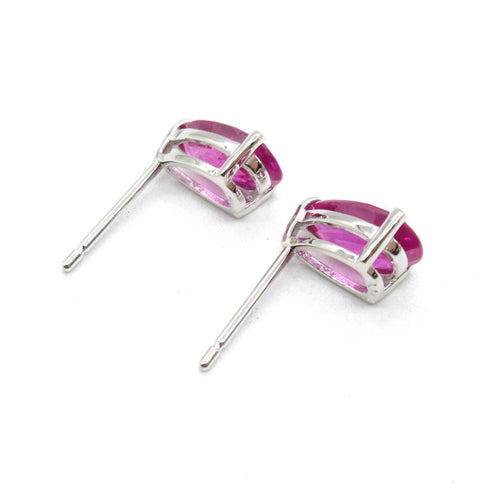 Fine Jewelry 1.04/1.15ct Pink Sapphire Earrings Accessories PT900 Platinum