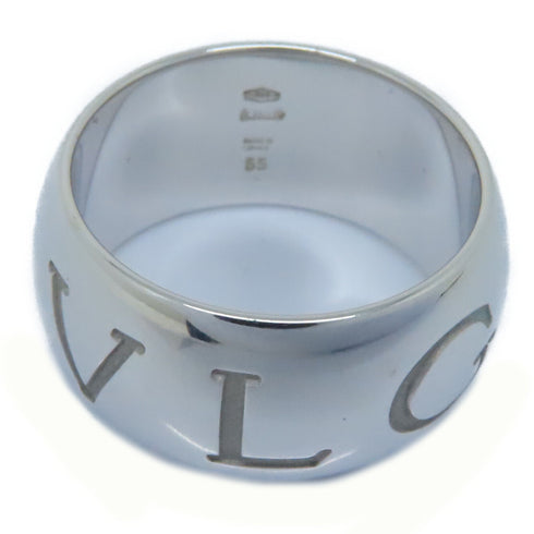 BVLGARI Mono Logo Ring 18K White Gold Bvlgari#55 US#7
