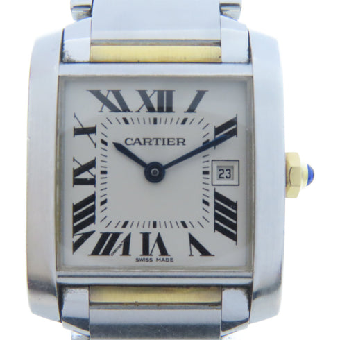 CARTIER Tank Francaise Quartz Watch W51012Q4 Stainless Steel/18K Yellow Gold