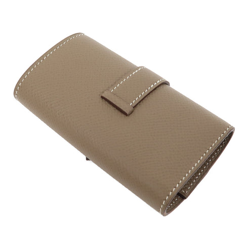 HERMES PHW Key Case Veau Epsom Etoupe