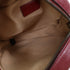GUCCI GG GHW GG Marmont Round Chain Shoulder Bag 550154 Calfskin Leather Red