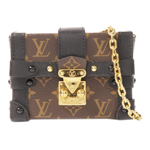 LOUIS VUITTON GHW Mini Essential Trunk Shoulder Bag M68566 Monogram Brown/Black