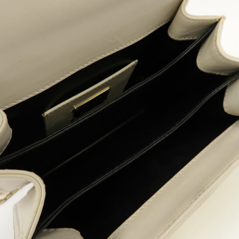 BVLGARI SHW Serpenti Forever 2 Way Shoulder Bag Handbag Calfskin Leather Yellow