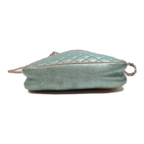 GUCCI GG GHW SHW Shoulder Bag Crossbody 534951 Calfskin Leather Green Pink