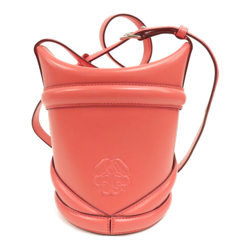 Alexander Mcqueen SHW McQueen Bucket Bag Shoulder Bag Calfskin Leather Pink