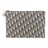 Christian Dior CD SHW A5 FLAT CASE Clutch Bag Canvas Blue