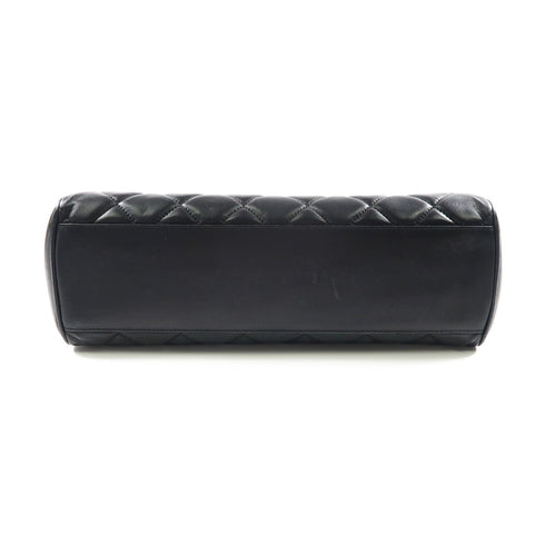 CHANEL CC GHW Shoulder Bag Chain Lambskin Leather Black