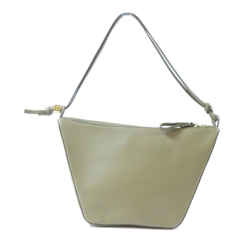 LOEWE GHW Mini Hammock Hobo Shoulder Bag A538G13X01 Calfskin Leather Khaki Green