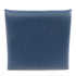 HERMES PHW Bastia Coin Case Purse Chevre Leather Bleu Zanzibar Bleu de Prusse