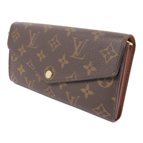LOUIS VUITTON LV GHW Sarah Long Wallet M60531 Monogram Brown